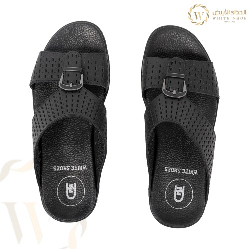 نعل جلد طبيعي طبي تصميم اماراتي