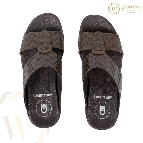 نعل جلد طبيعي طبي تصميم اماراتي