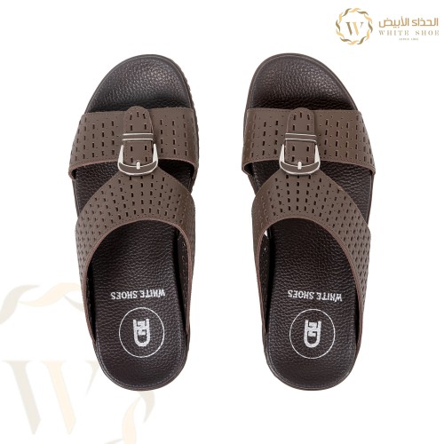 نعل جلد طبيعي طبي تصميم اماراتي