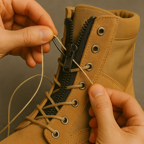 تركيب سحاب بوسطار عسكري | نستلم الحذاء من بيتك ونصلحه ونرجعه لك من جميع مناطق المملكة