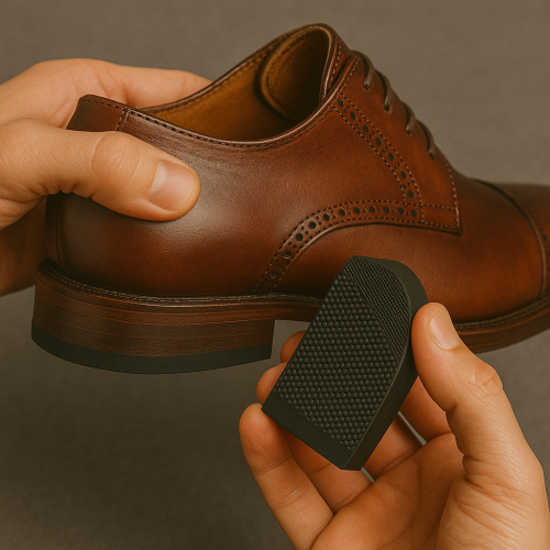 تركيب كعب رجالي | نستلم الحذاء من بيتك ونصلحه ونرجعه لك من جميع مناطق المملكة