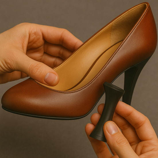 تركيب كعب نسائي | نستلم الحذاء من بيتك ونصلحه ونرجعه لك من جميع مناطق المملكة