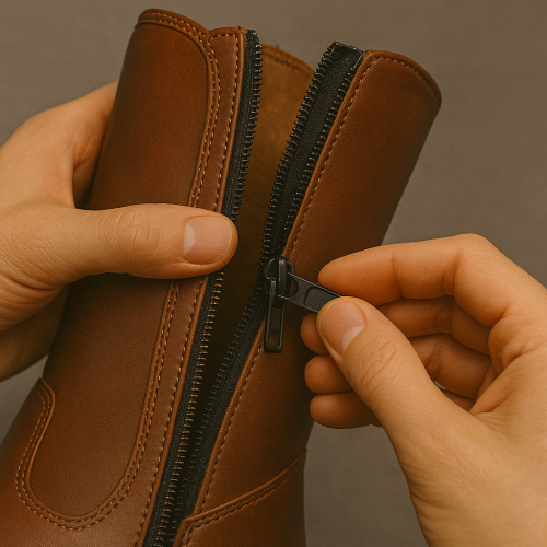 تغيير سحاب حذاء خيل | نستلم الحذاء من بيتك ونصلحه ونرجعه لك من جميع مناطق المملكة