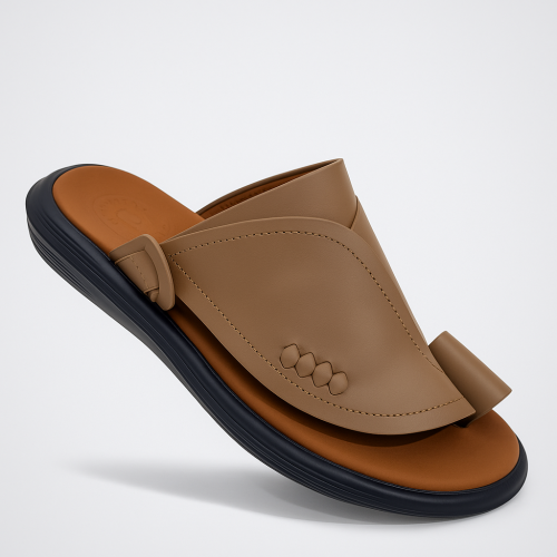 حذاء عملي وفخم لون بيج ارتفاع 3سم