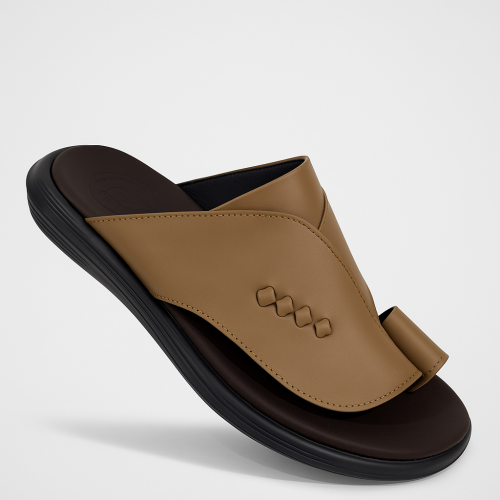 حذاء عملي وفخم لون بيج ارتفاع 3سم