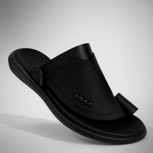 حذاء عملي وفخم لون اسود ارتفاع 3سم