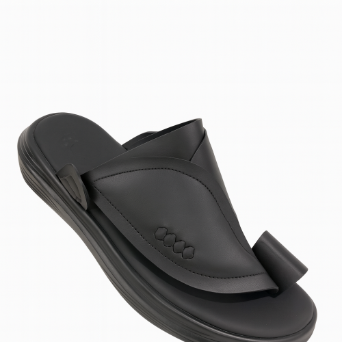 حذاء طبي لون اسود ساده 4 سم AS504